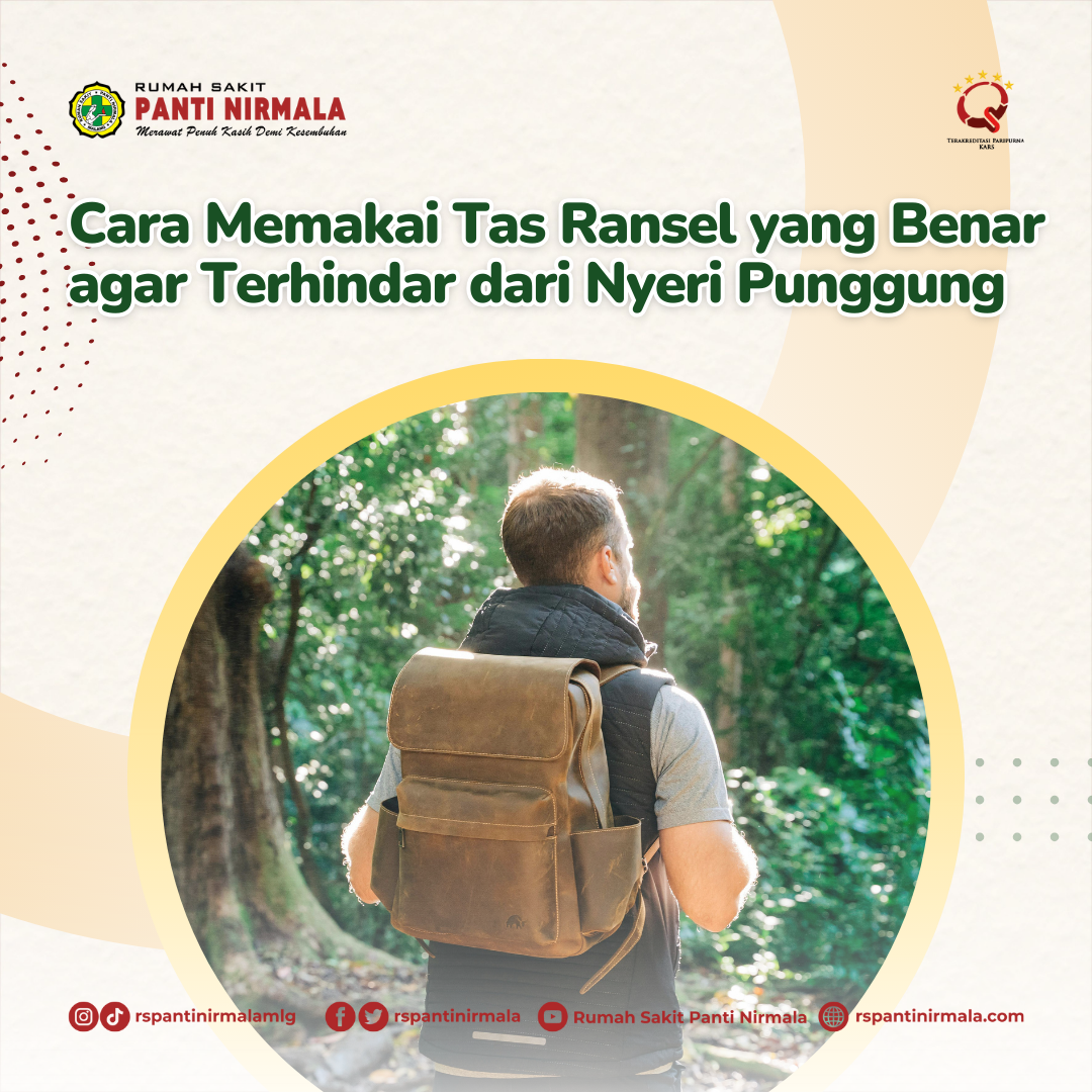 Cara Memakai Tas Ransel yang Benar agar Terhindar dari Nyeri Punggung