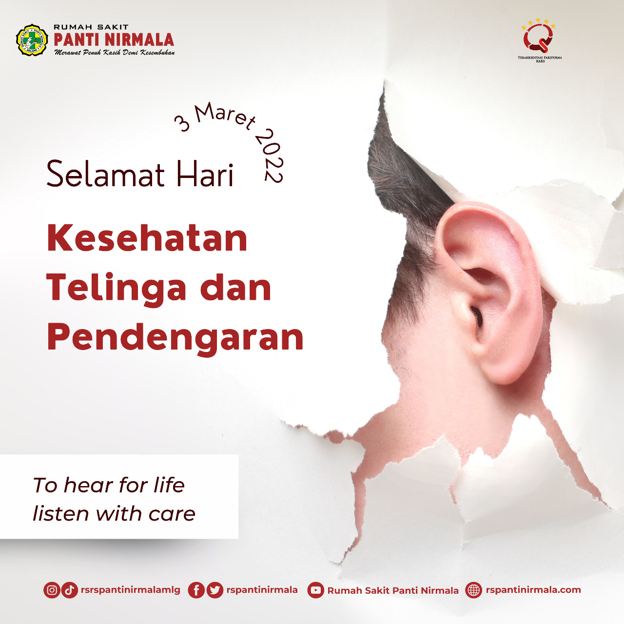 Selamat Hari Kesehatan Telinga dan Pendengaran 2022