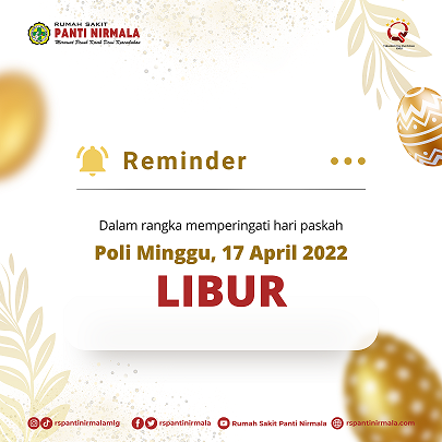 Dalam rangka memperingati hari paskah