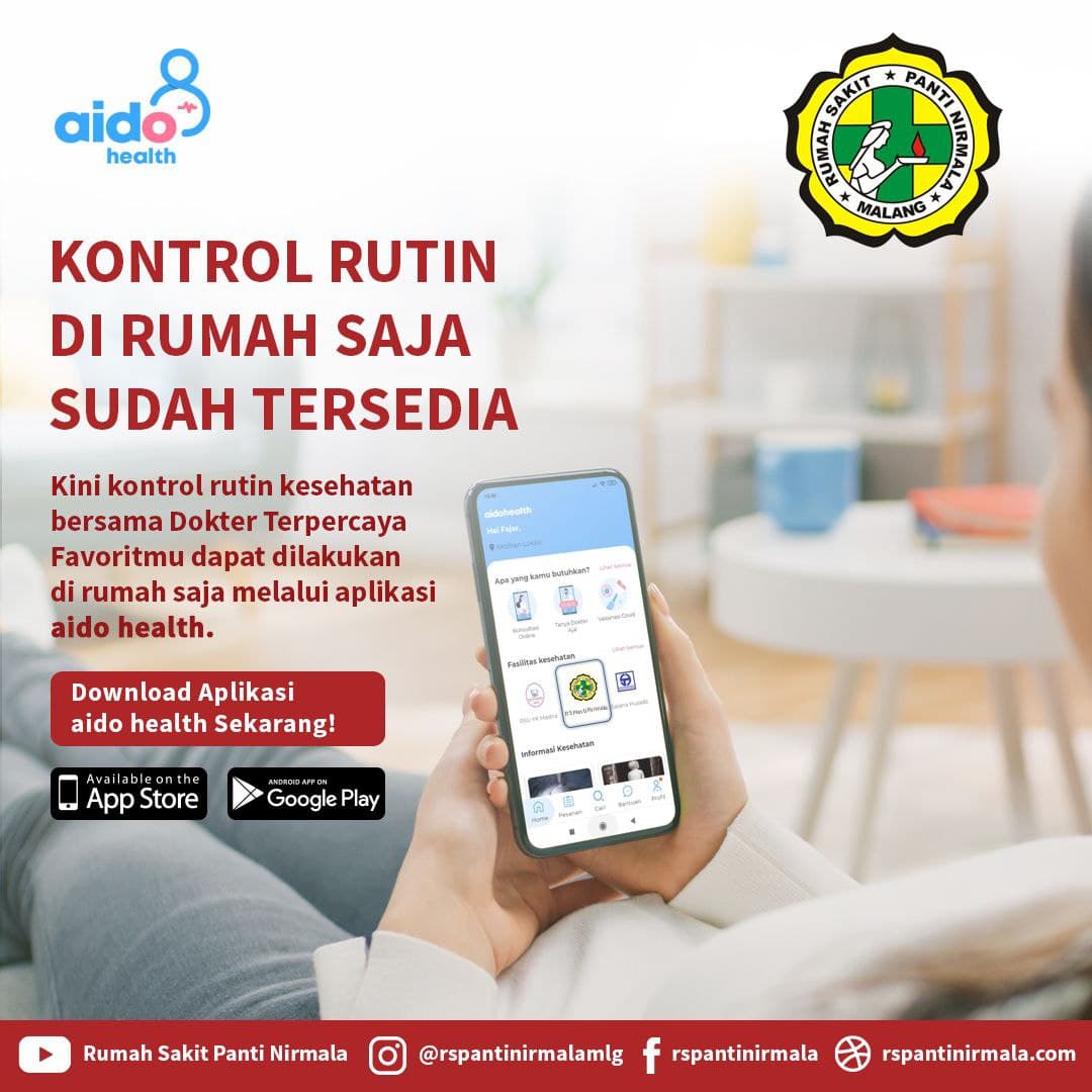 KONTROL RUTIN DI RUMAH SAJA SUDAH TERSEDIA