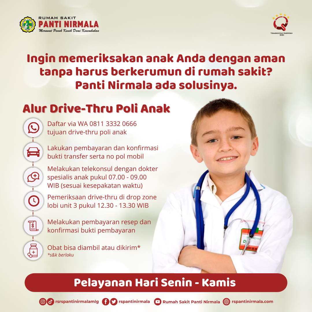 Alur Drive-Thru Poli Anak