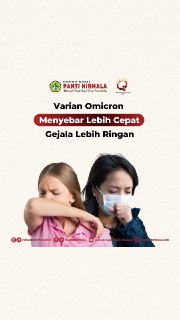 Varian Omicron menyebar lebih cepat dari varian COVID-19 lainnya, namun dengan gejala lebih ringan atau cenderung tidak bergejala.