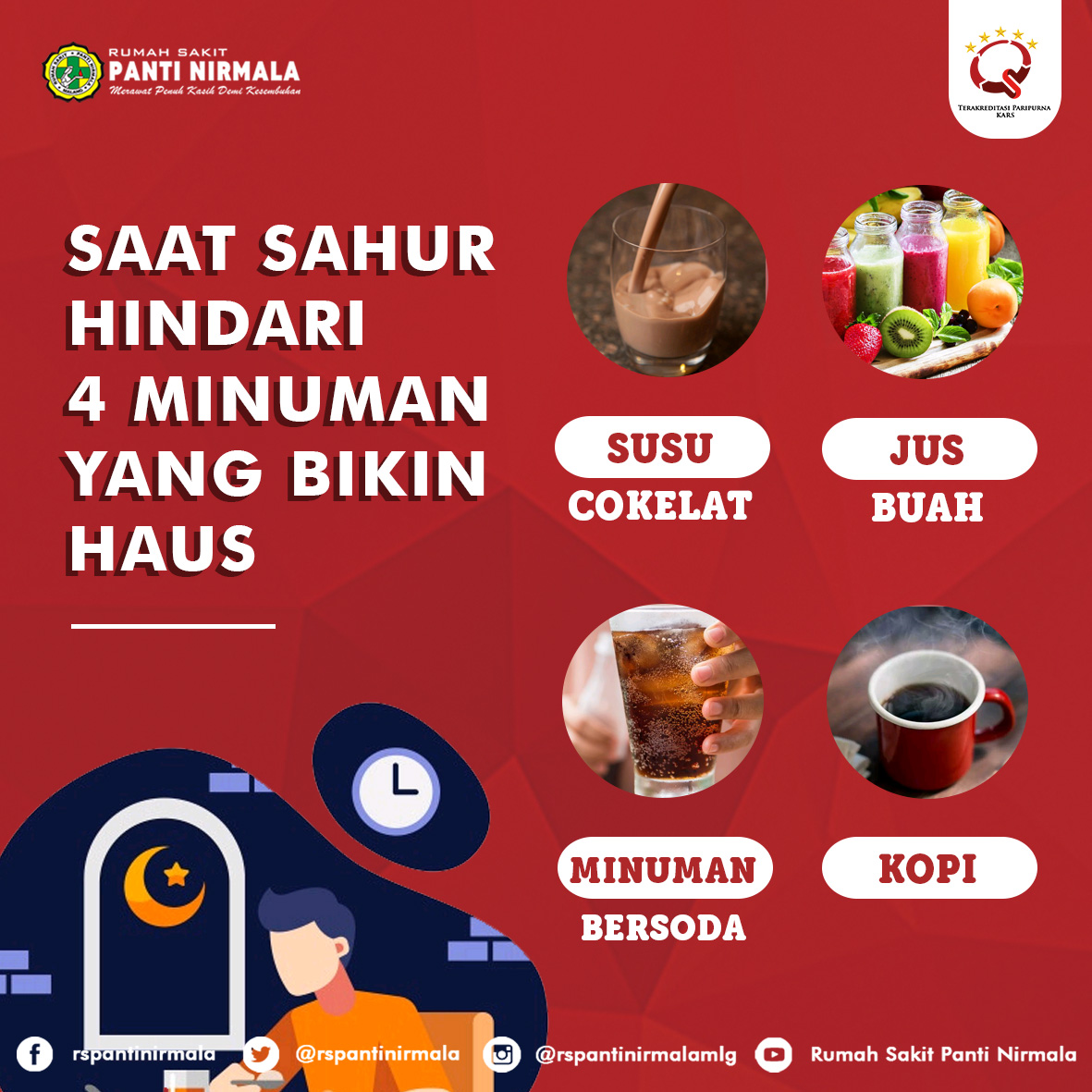 Saat Sahur Hindari 4 Minuman Yang Bikin Haus