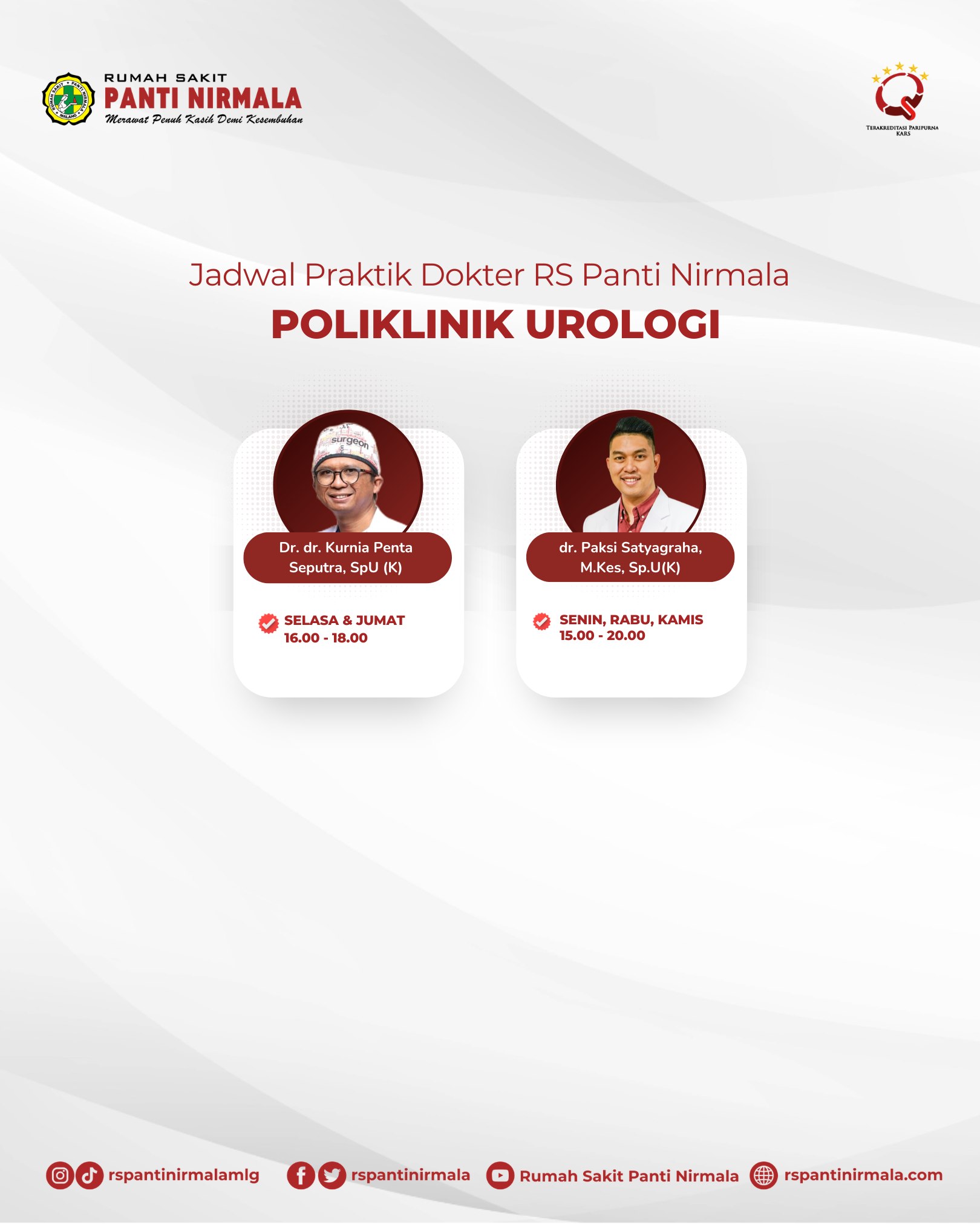 Jadwal Poliklinik Urologi